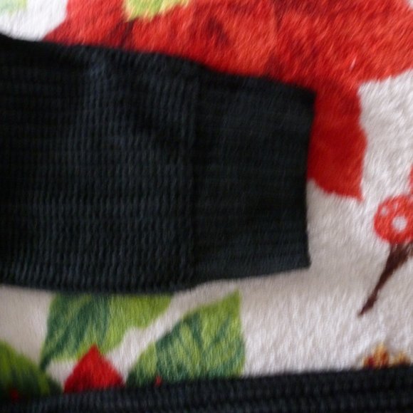 Rib- Knit Baggy V-neck Long sleeve Black sweater  MED - Picture 4 of 7